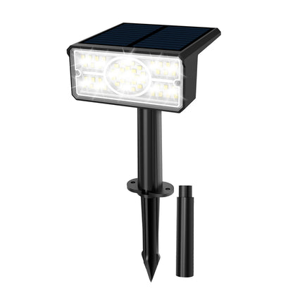 Solar Powered Spotlight: 3000K/6000K/Blue/Green, IP65 Waterproof