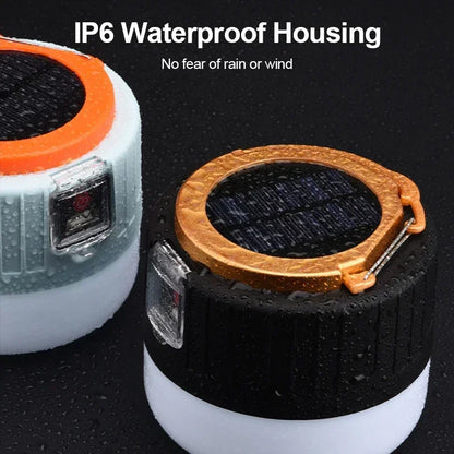 Solar Lanterns Lamp: Waterproof, USB Rechargeable Lantern