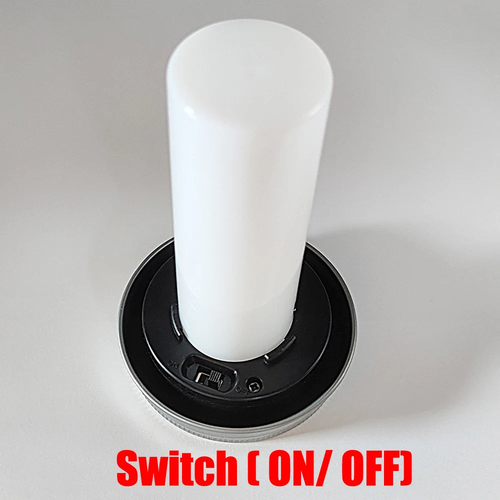 Solar Mason Jar Torch - Warm Garden Lantern