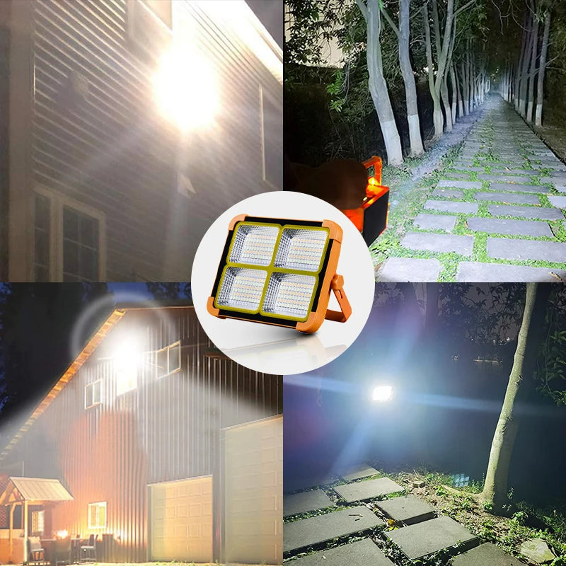 Portable Solar LED Lantern - Rechargeable Camping Light