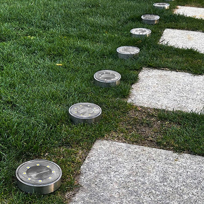8 Outdoor LED Solar Light - IP68 Waterproof Garden Pathway