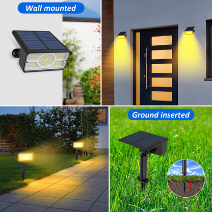 Solar Powered Spotlight: 3000K/6000K/Blue/Green, IP65 Waterproof