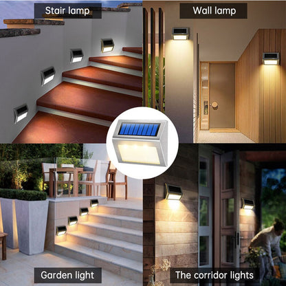 6 Outdoor LED Solar Light: Waterproof Garden Fence Wall Lamps