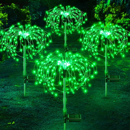 LED Solar Firework Fairy Lights - Waterproof Garden Decor