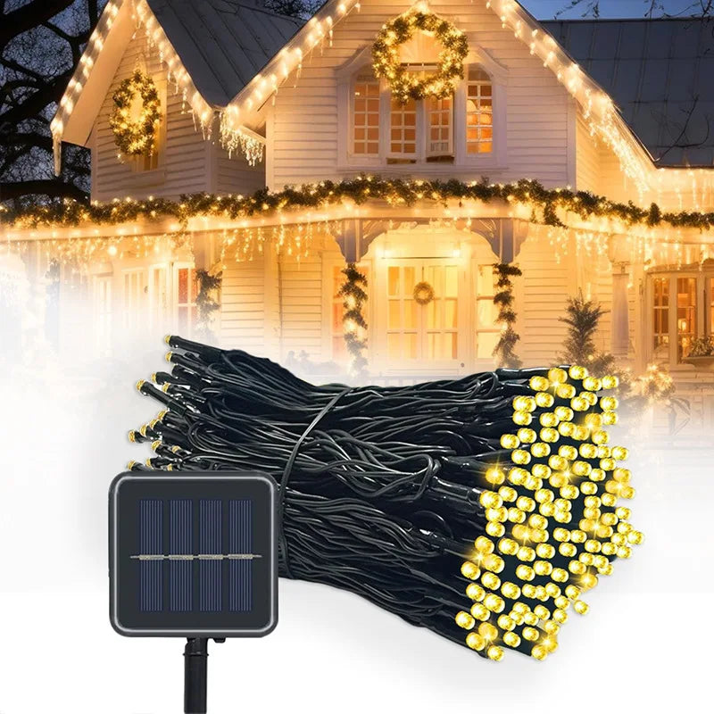 Solar LED String Lights: Patio, Wedding, Christmas Decor