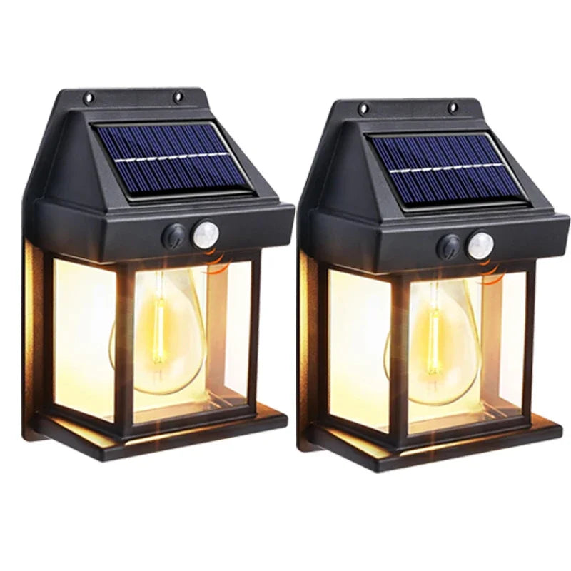 Solar Wall Lights Outdoor: LED Wall Light - Waterproof, Powerful, Sensor-Activated