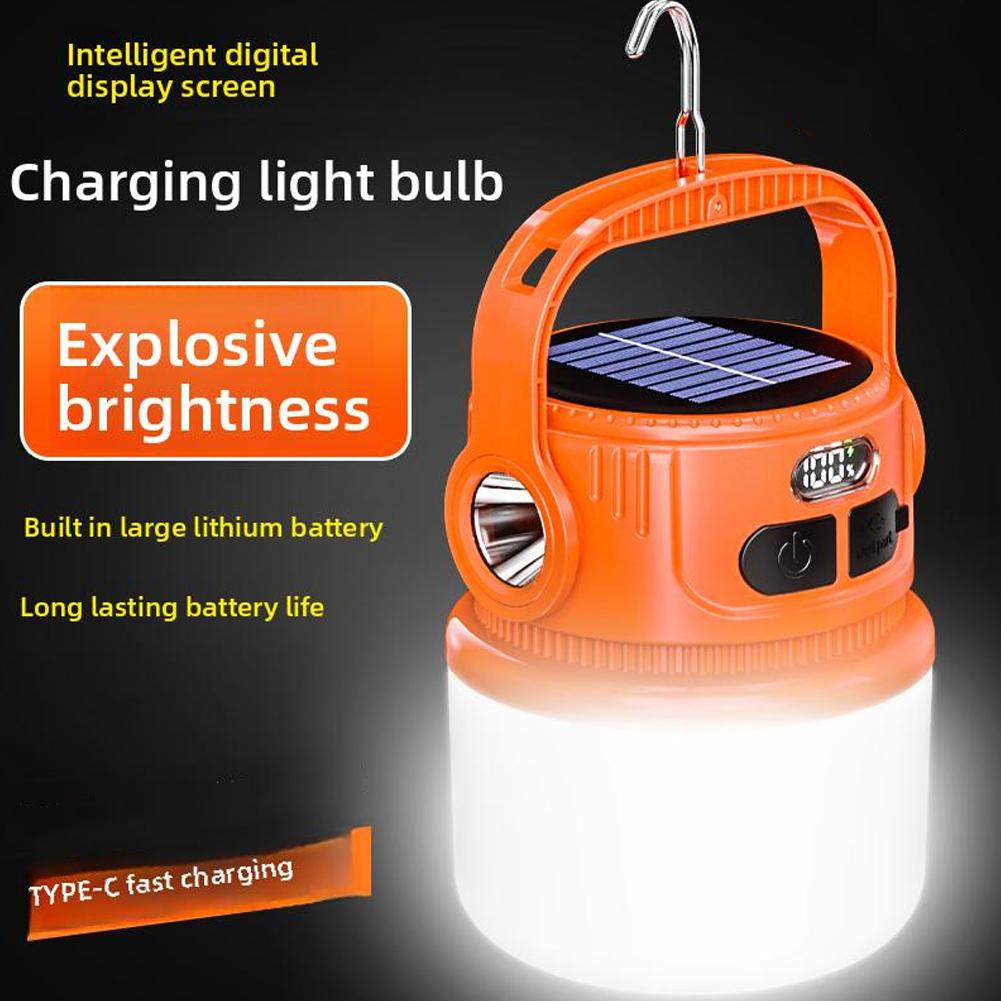 Outdoor Solar Light: Long Battery, Rechargeable Flashlight