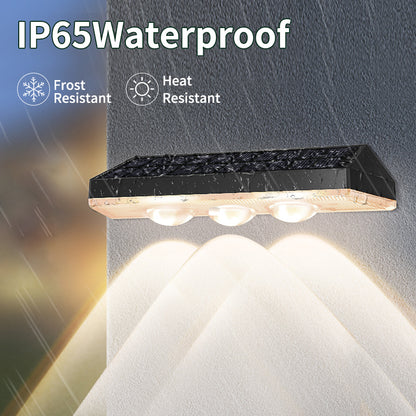 Solar Fence Lights RGB & Warm White LED Outdoor Decor