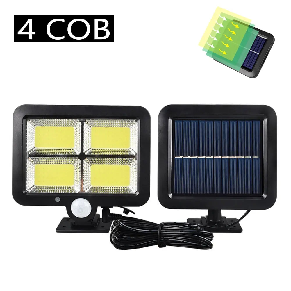 Solar Light Motion Sensor - Waterproof COB LED Outdoor Lamp