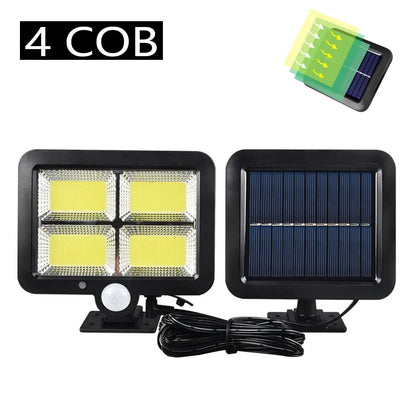 Solar Light Motion Sensor - Waterproof COB LED Outdoor Lamp