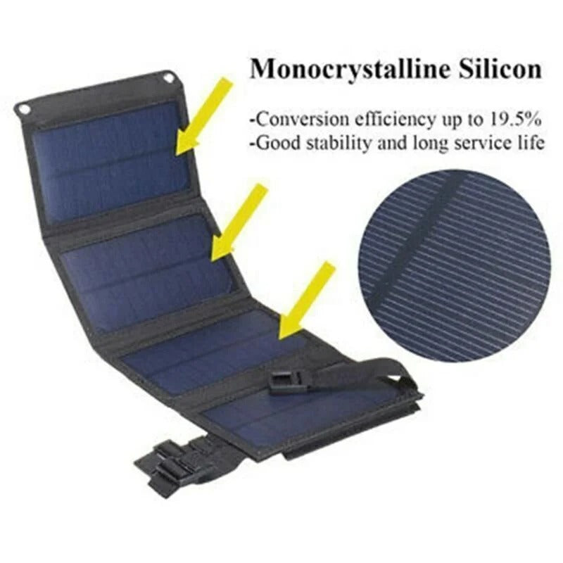 Portable Power Station: Foldable Solar Panel Charger for Power Stations