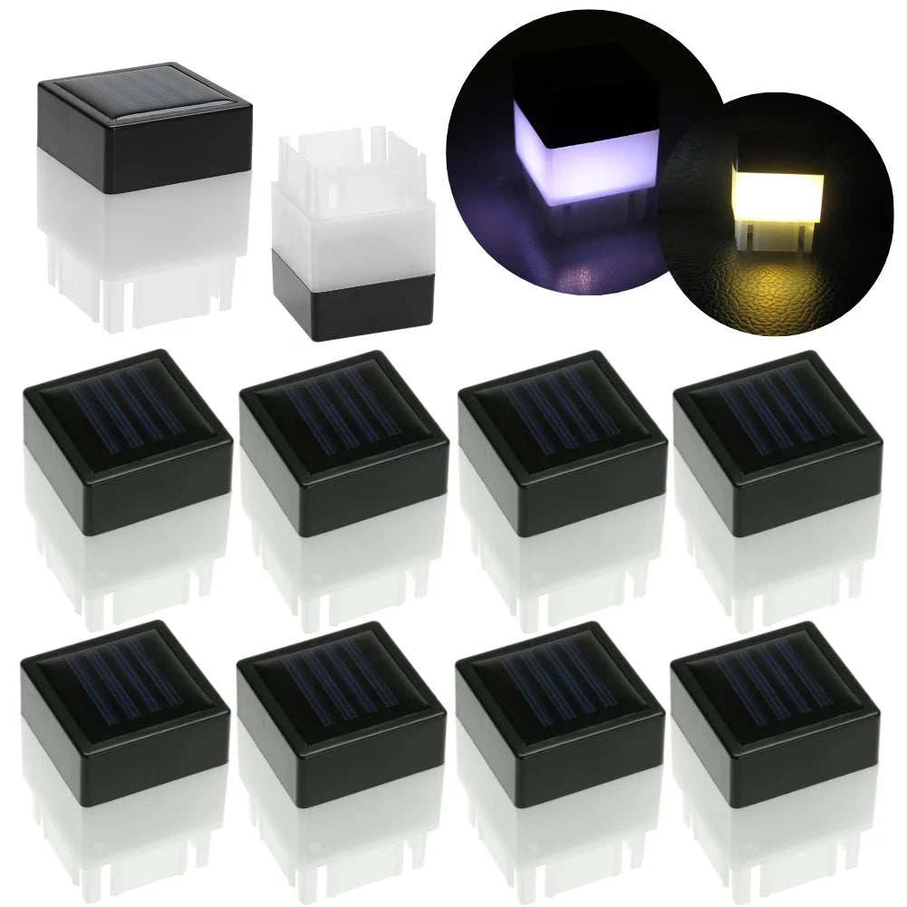 Waterproof Outdoor Column Head Lamp LED Fence Deck Cap Post Lamp for Patio Garden Landscape Decoration Lawn Light