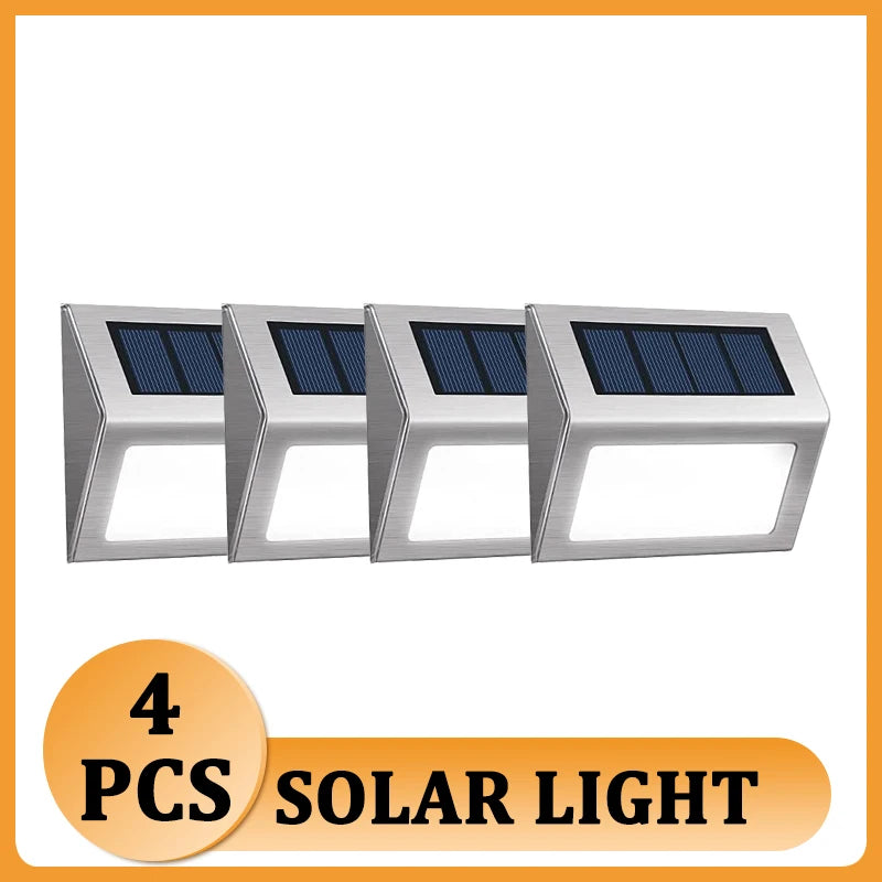 6 Outdoor LED Solar Light: Waterproof Garden Fence Wall Lamps