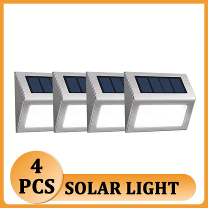 6 Outdoor LED Solar Light: Waterproof Garden Fence Wall Lamps