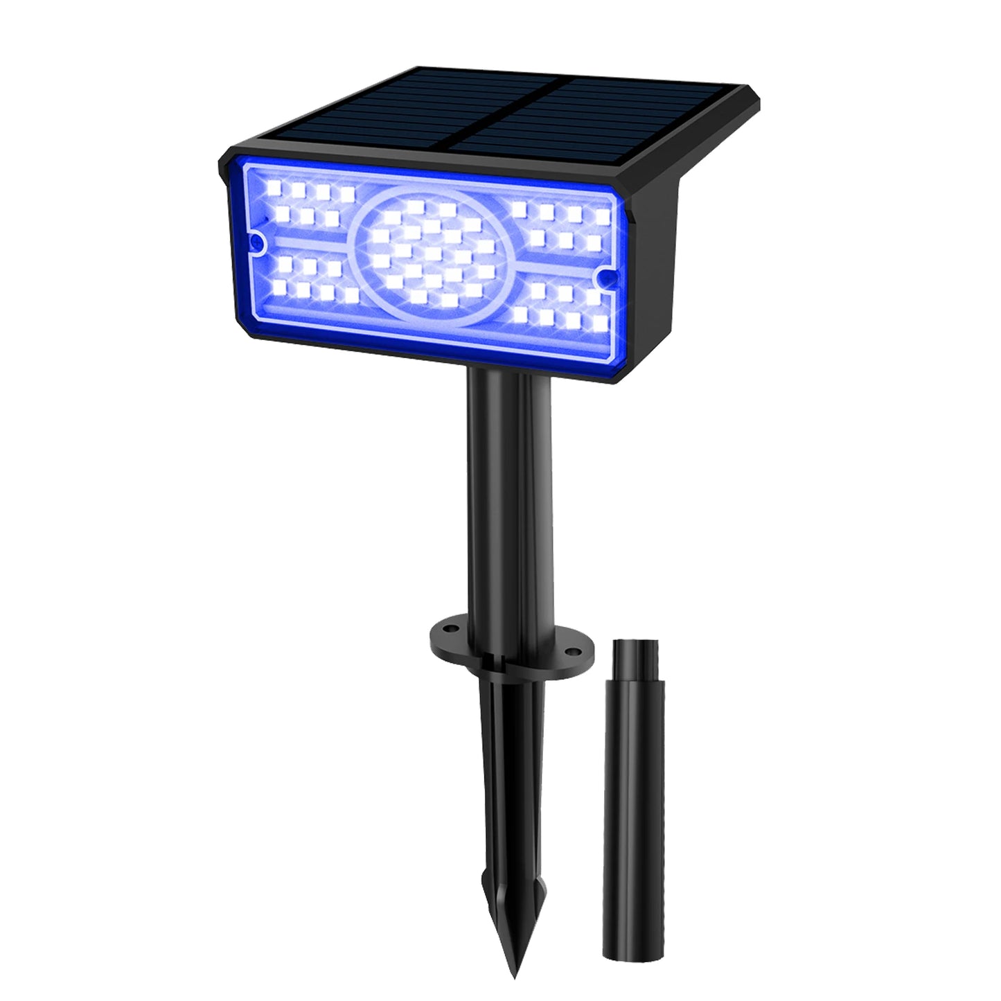 Solar Powered Spotlight: 3000K/6000K/Blue/Green, IP65 Waterproof