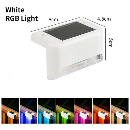 Solar Stair Lights - Outdoor Waterproof LED Stair Fence