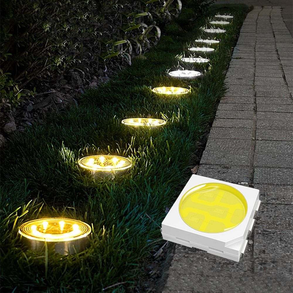 8 Outdoor LED Solar Light - IP68 Waterproof Garden Pathway
