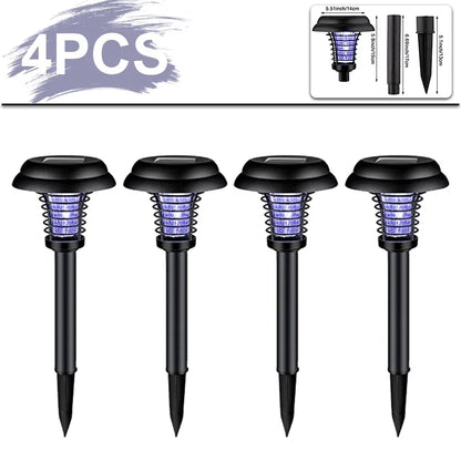 Solar Mosquito Killer: Waterproof LED Bug Zapper for Outdoors