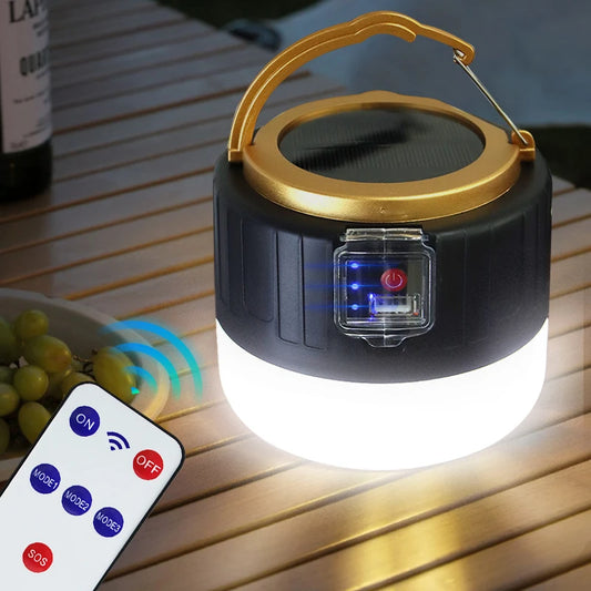 Solar Lanterns Lamp: Waterproof, USB Rechargeable Lantern