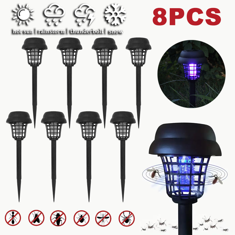 Solar Mosquito Killer: Waterproof LED Bug Zapper for Outdoors