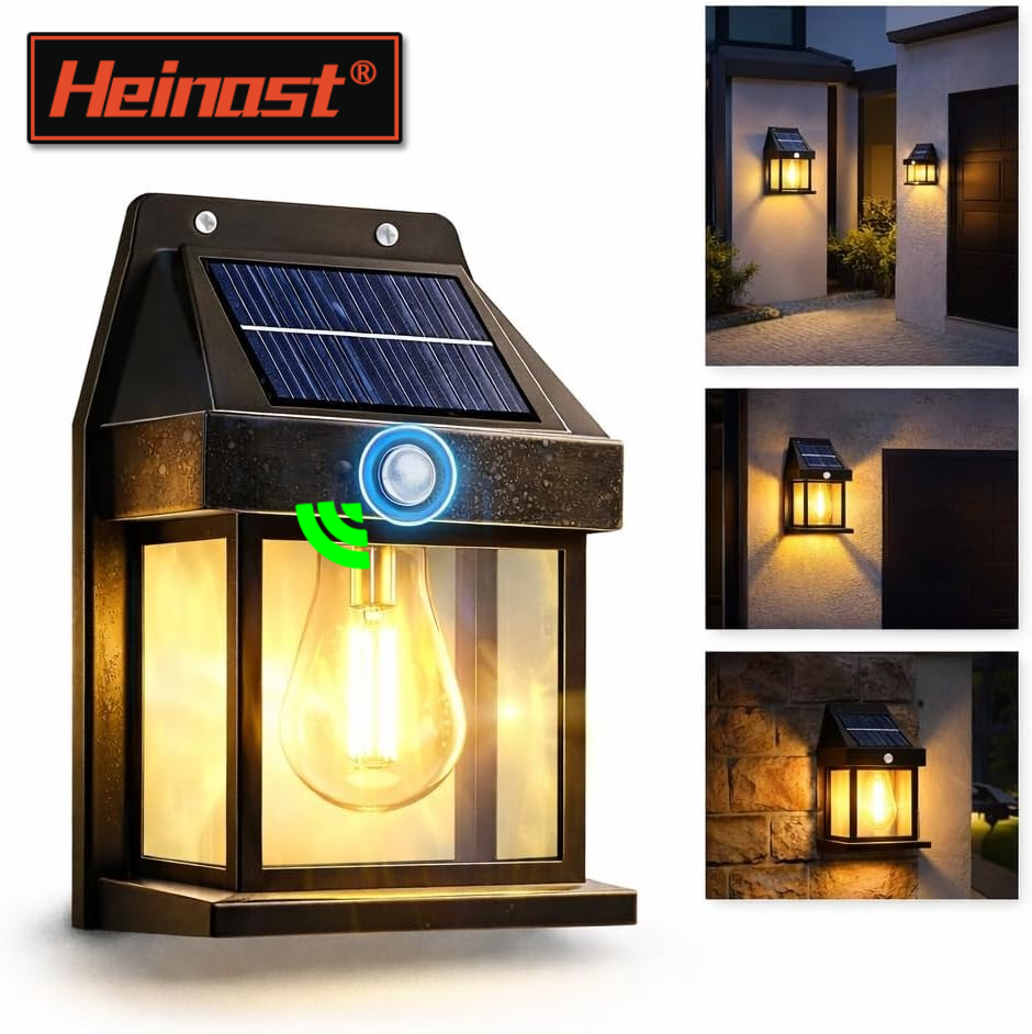 Solar Wall Lights Outdoor: LED Wall Light - Waterproof, Powerful, Sensor-Activated