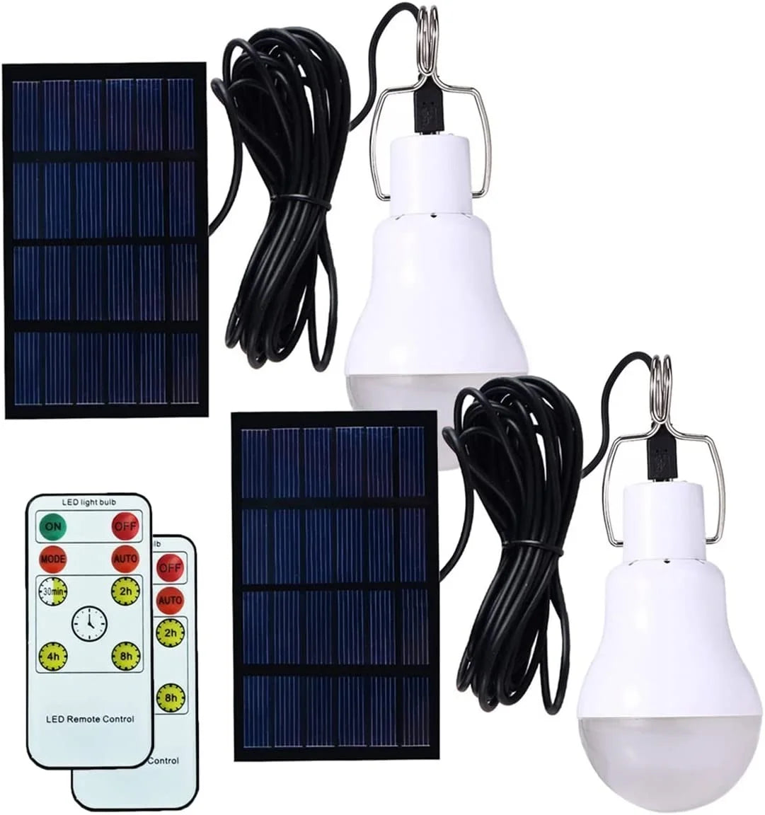 Solar Bulb Light: LED Waterproof Outdoor USB Emergency Light