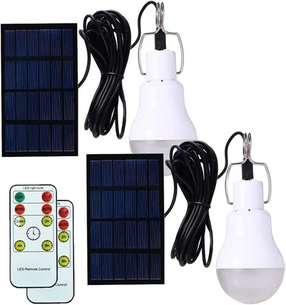Solar Bulb Light: LED Waterproof Outdoor USB Emergency Light