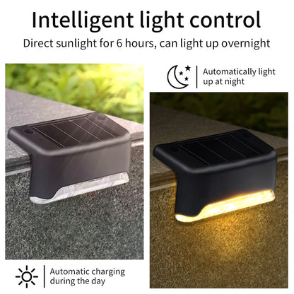 Solar Stair Lights - Outdoor Waterproof LED Stair Fence