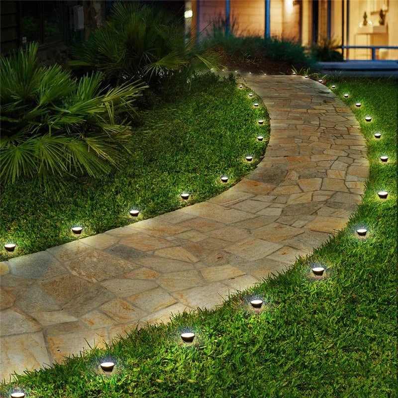 10 in 1 Solar Lights RGB Changing Lawn Ground Lamp IP65 Waterproof Outdoor Landscape Spotlights Garden Decoration Outdoor Lights
