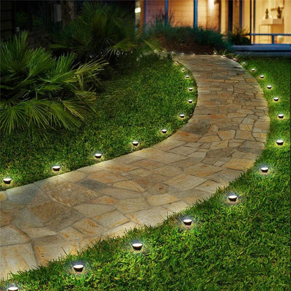 10 in 1 Solar Lights RGB Changing Lawn Ground Lamp IP65 Waterproof Outdoor Landscape Spotlights Garden Decoration Outdoor Lights