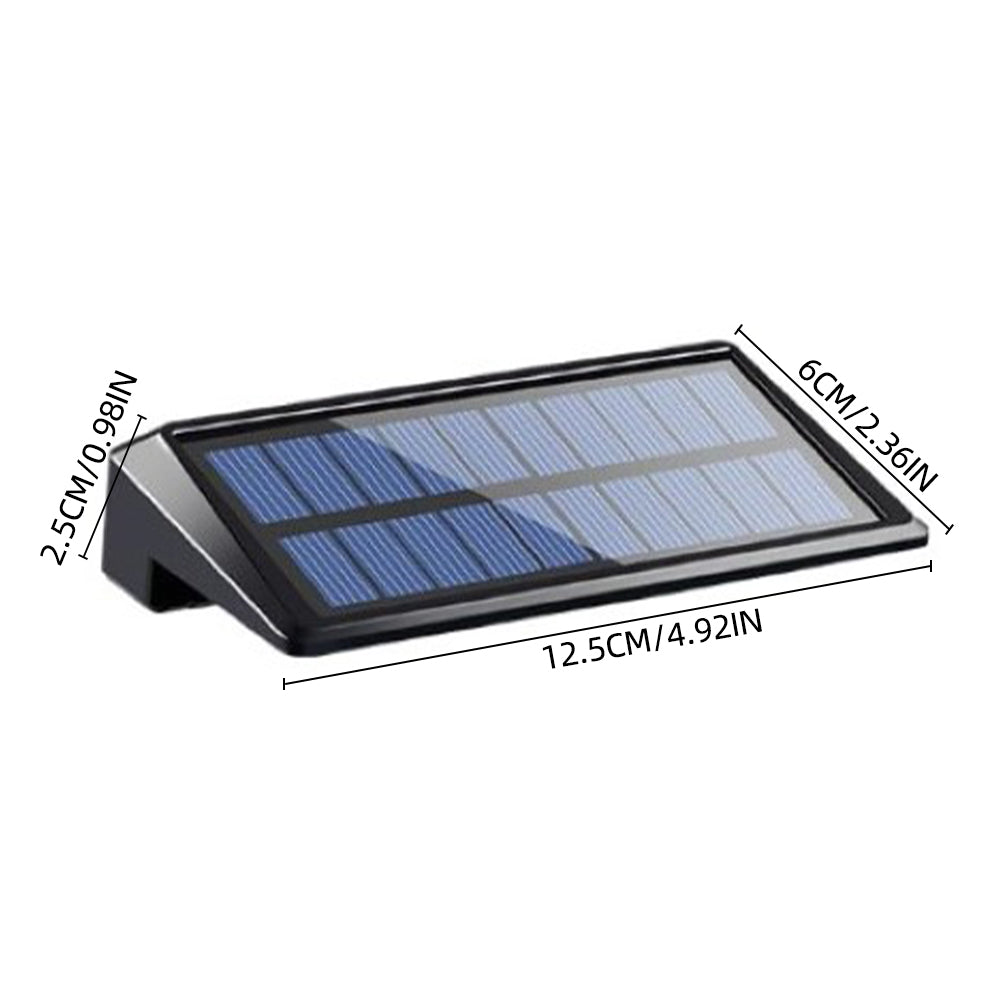 Solar Wall Lights Outdoor 2 Pack - Waterproof LED Fence & Deck Lights