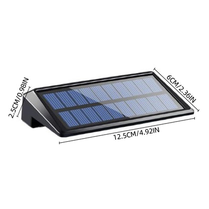 Solar Wall Lights Outdoor 2 Pack - Waterproof LED Fence & Deck Lights