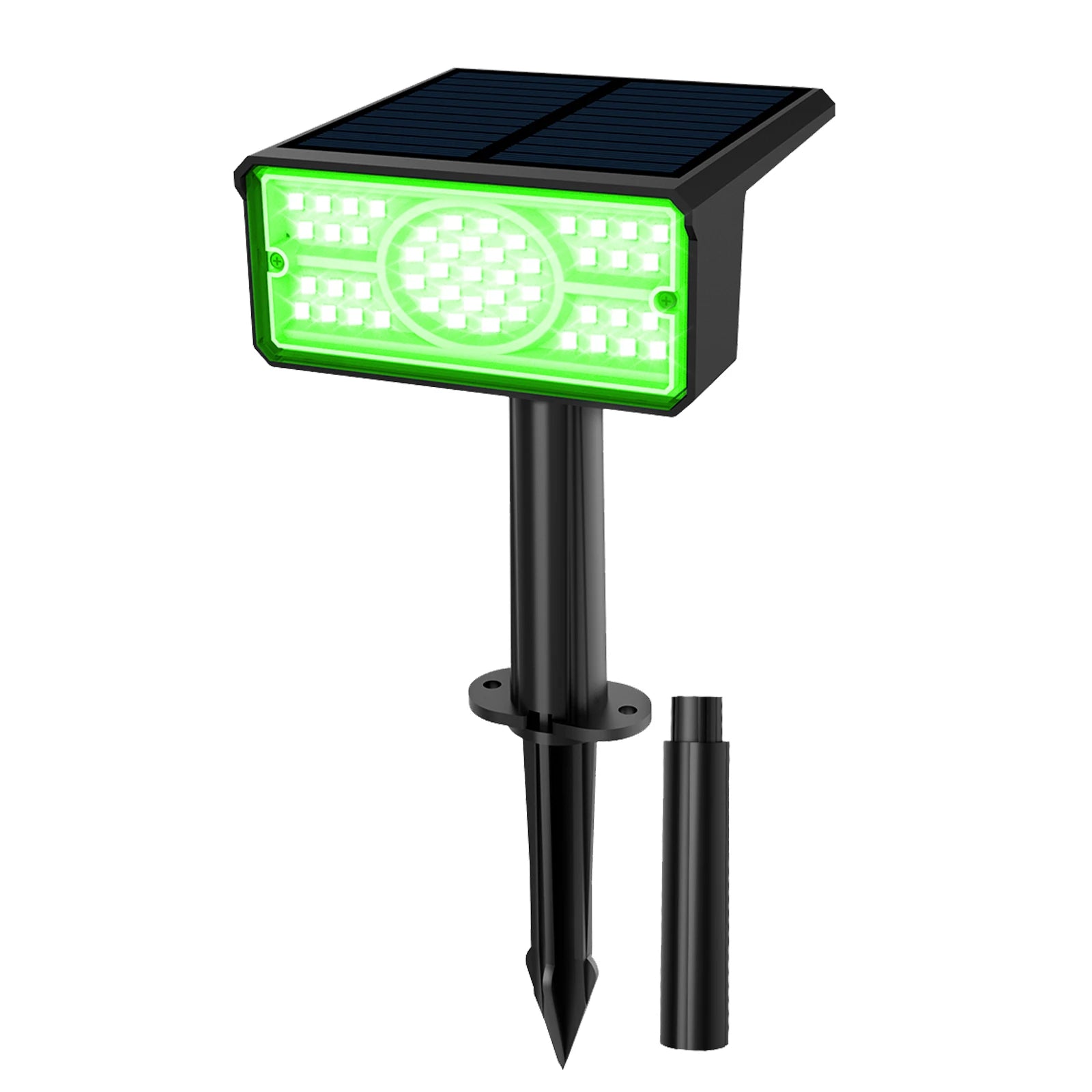 Solar Powered Spotlight: 3000K/6000K/Blue/Green, IP65 Waterproof