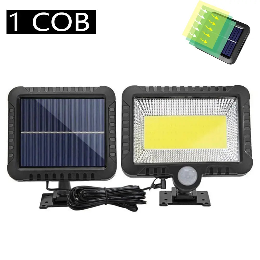 Solar Light Motion Sensor - Waterproof COB LED Outdoor Lamp
