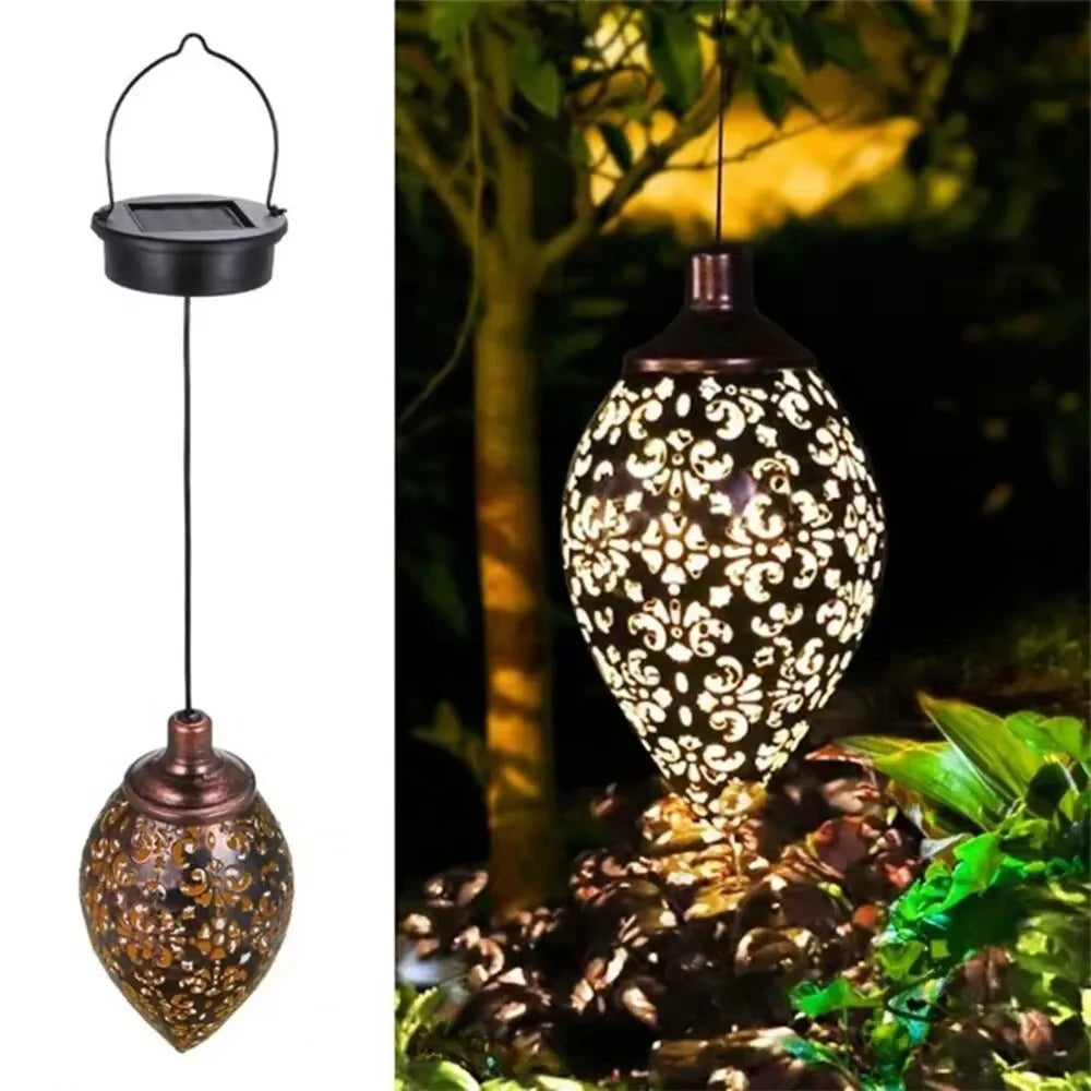 Outdoor Solar Light: Solar Water Drop Light - Waterproof Outdoor Garden Projection