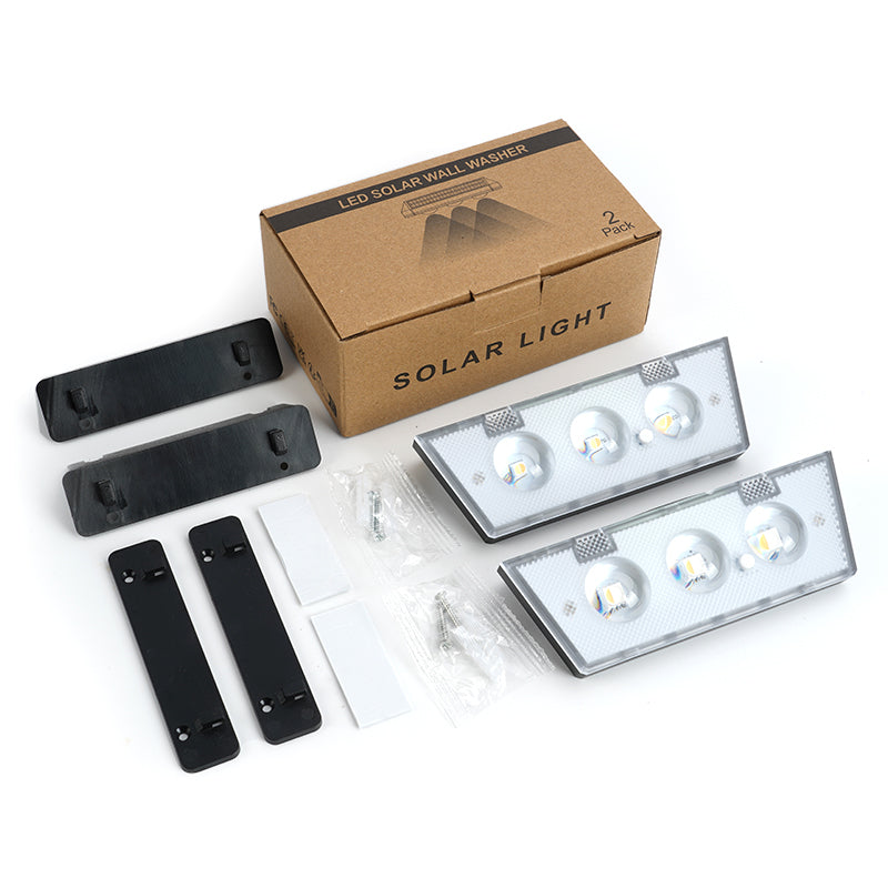 Solar Fence Lights RGB & Warm White LED Outdoor Decor