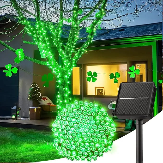 String Lights: Solar Outdoor Light IP65 Waterproof Strip - 8 Modes