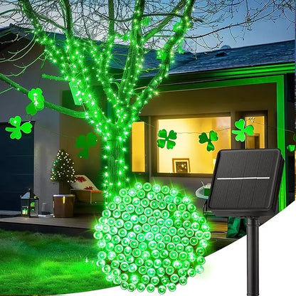 String Lights: Solar Outdoor Light IP65 Waterproof Strip - 8 Modes