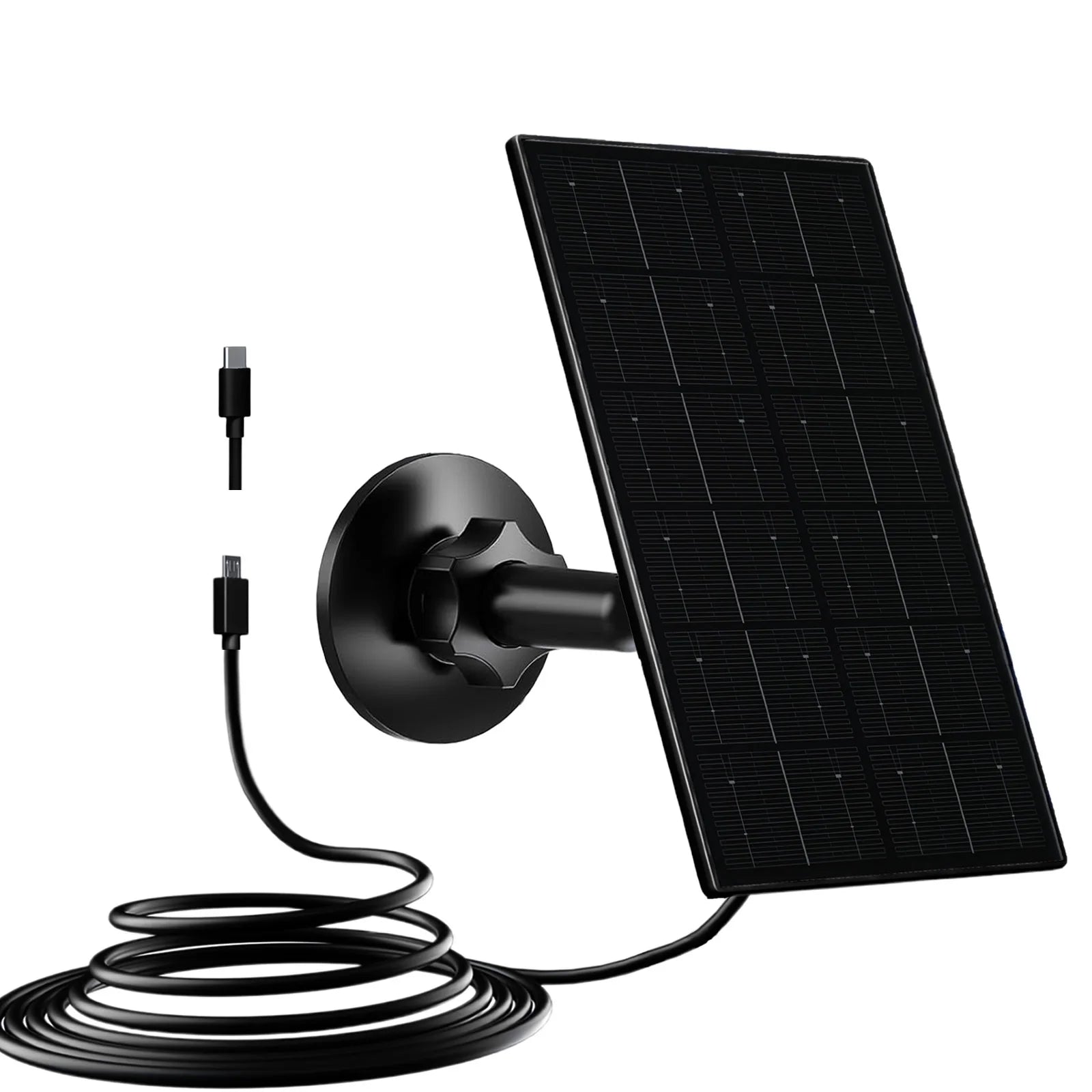 5V Solar Charger - USB-C/Micro USB for Security Cameras