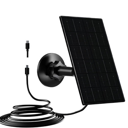 5V Solar Charger - USB-C/Micro USB for Security Cameras