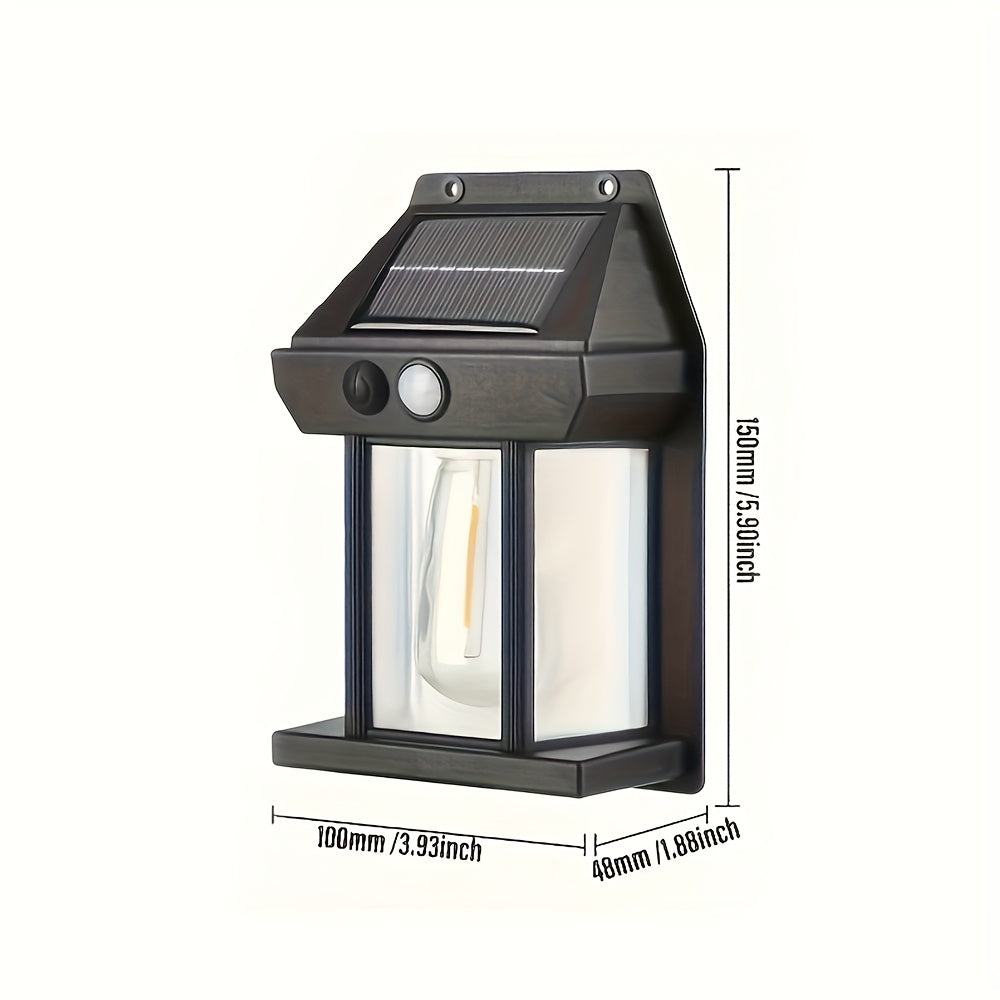 Solar Wall Lights Outdoor: LED Wall Light - Waterproof, Powerful, Sensor-Activated