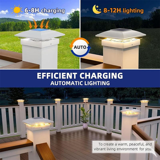 Solar Post Lights: Waterproof Deck & Fence Lighting