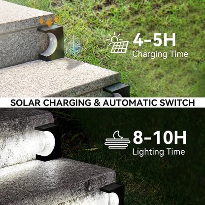 Solar Stair Lights Outdoor IP65 Waterproof Garden Decor