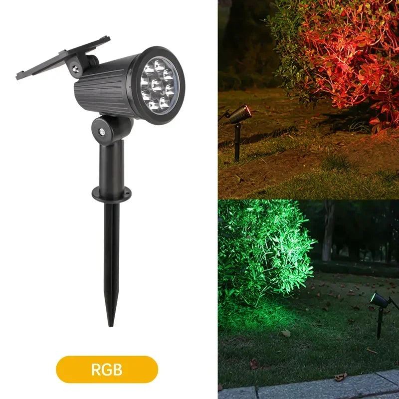9 LEDs Solar Spotlights - IP65 Waterproof Outdoor Lights
