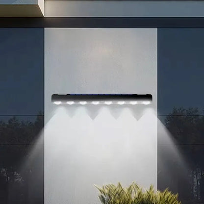 Solar Wall Light Outdoor: 4/8LED Waterproof Courtyard Lamp