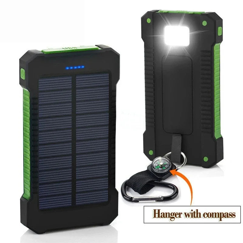 Solar Power Bank - 200000mAh Fast Charging Portable Charger
