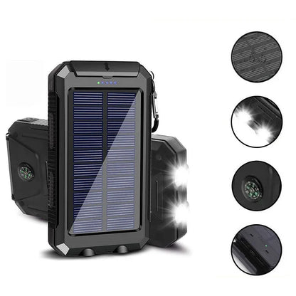 Solar Power Bank - 200000mAh Fast Charging Portable Charger