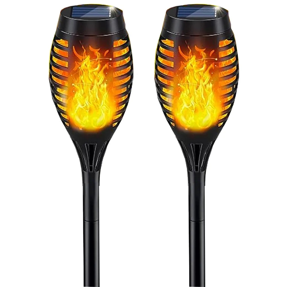 Outdoor Solar Light: Solar Torch Lights Flickering Flame Waterproof Outdoor Decor