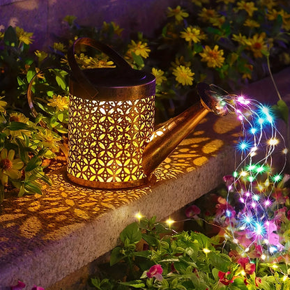 Iron Solar Lantern: Weatherproof Garden Pathway Light