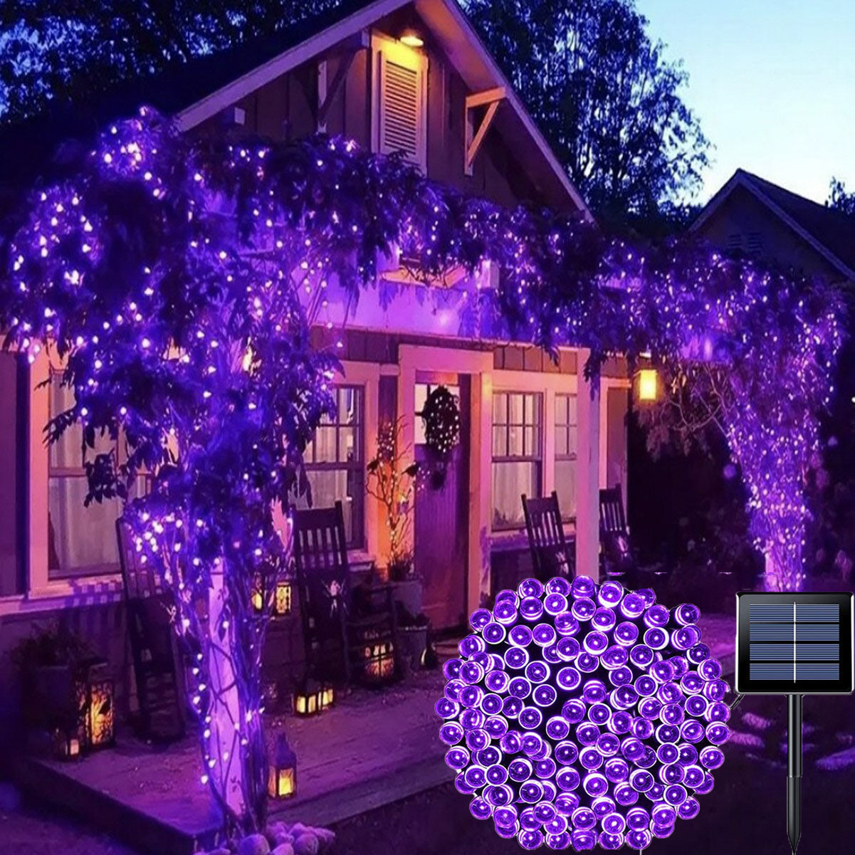 Solar LED String Lights: Patio, Wedding, Christmas Decor